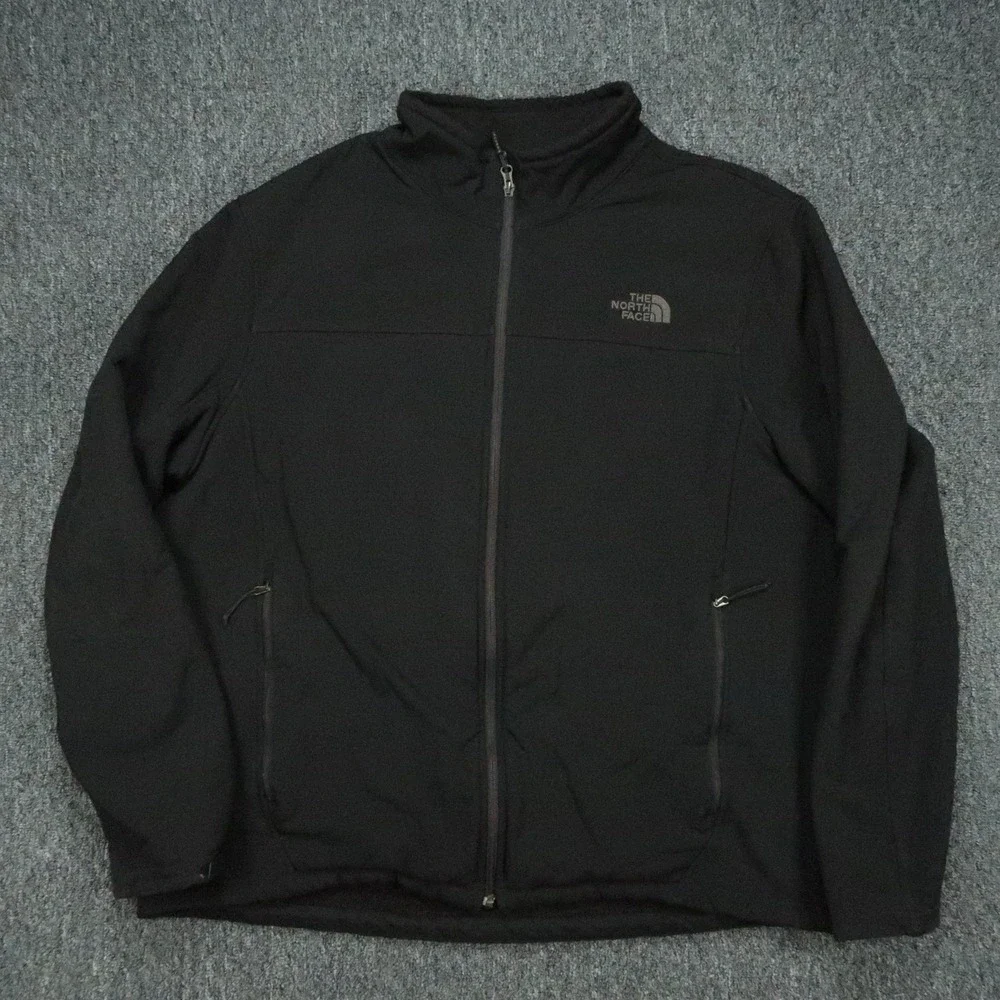 The North Face Jacket Mens XXL Black Apex Chromium Thermal Windwall Full Zip